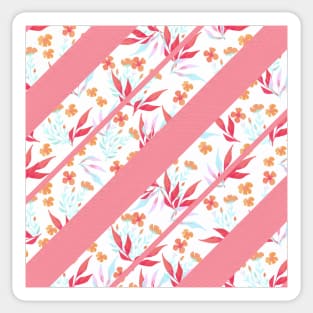 Diagonal Autumn Floral Sticker